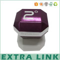 China Suppliers Custom Logo Purple Holographic Foil Stamp Cardboard Special Shape Watch Packaging Boxes